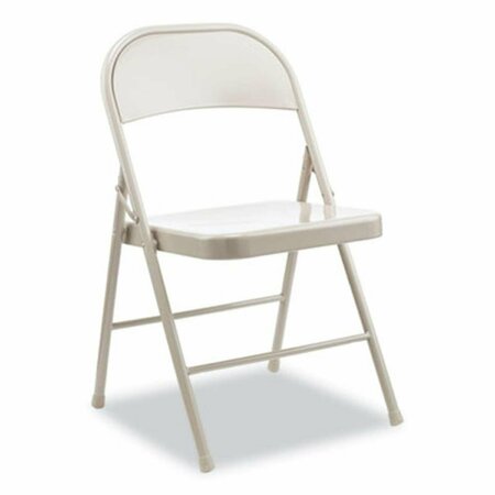 FINE-LINE Armless Steel Folding Chair, Taupe FI3209477